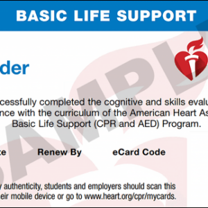 AHA© BLS Provider Course (Initial&Renewal)